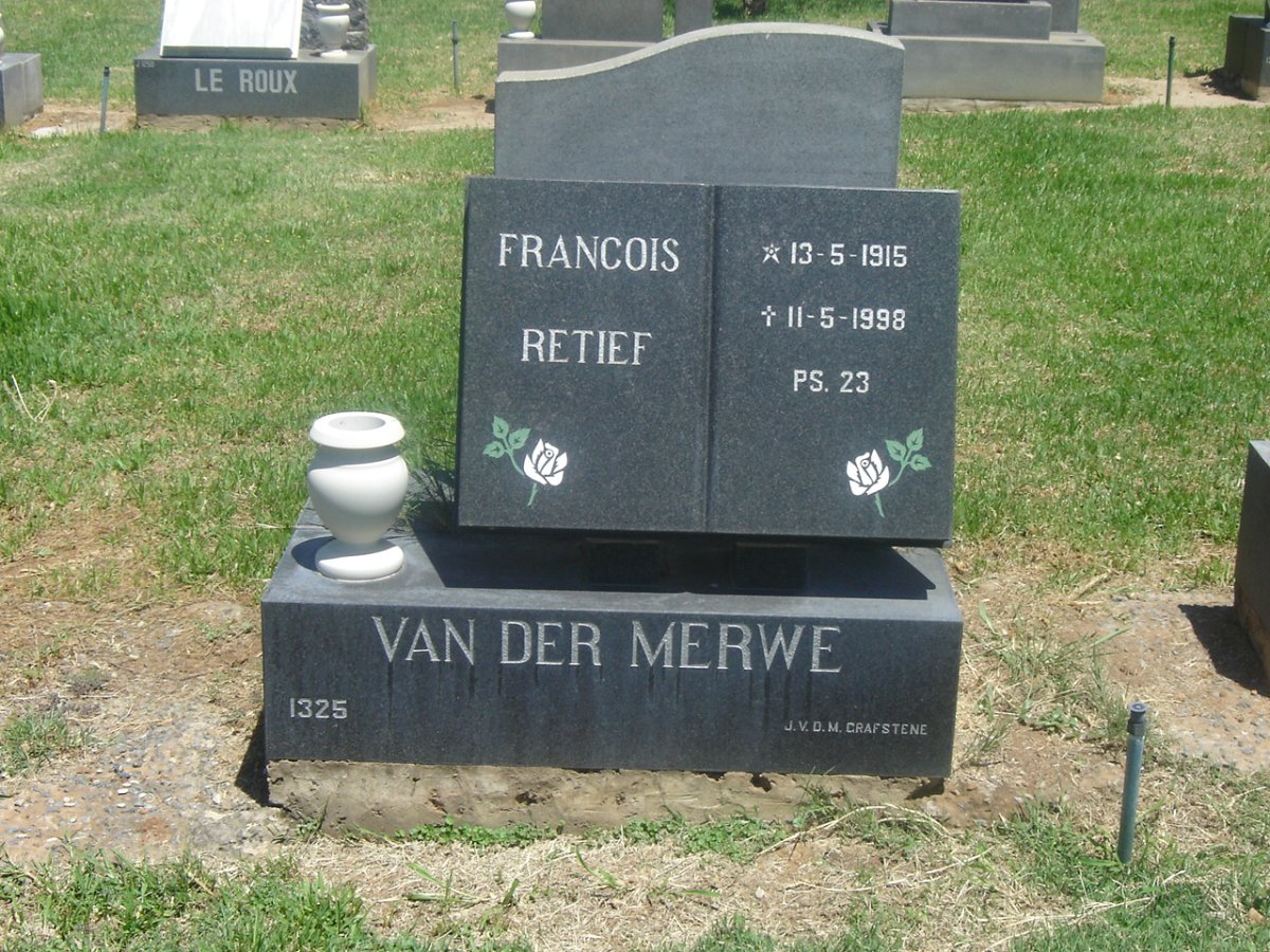 MERWE Francois Retief, van der 1915-1998