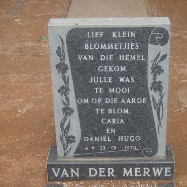 MERWE Caria, van der 1979-1979 :: VAN DER MERWE Daniel Hugo 1979-1979