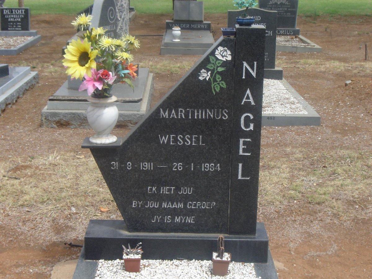 NAGEL Marthinus Wessel 1911-1984