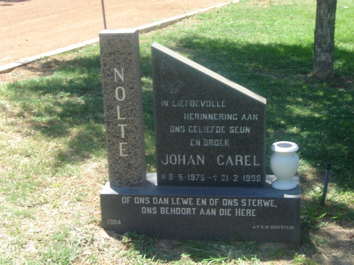 NOLTE Johan Carel 1975-1998
