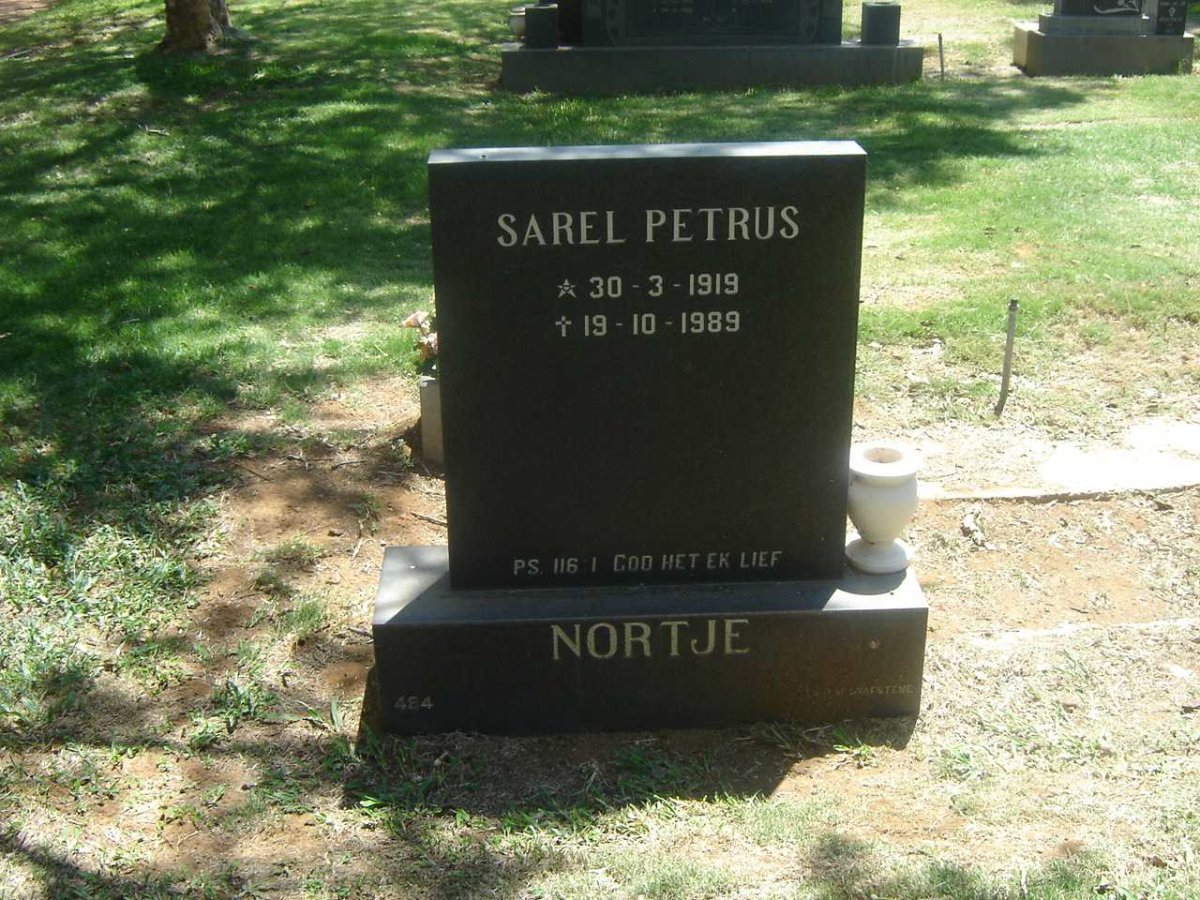NORTJE Sarel Petrus 1919-1989