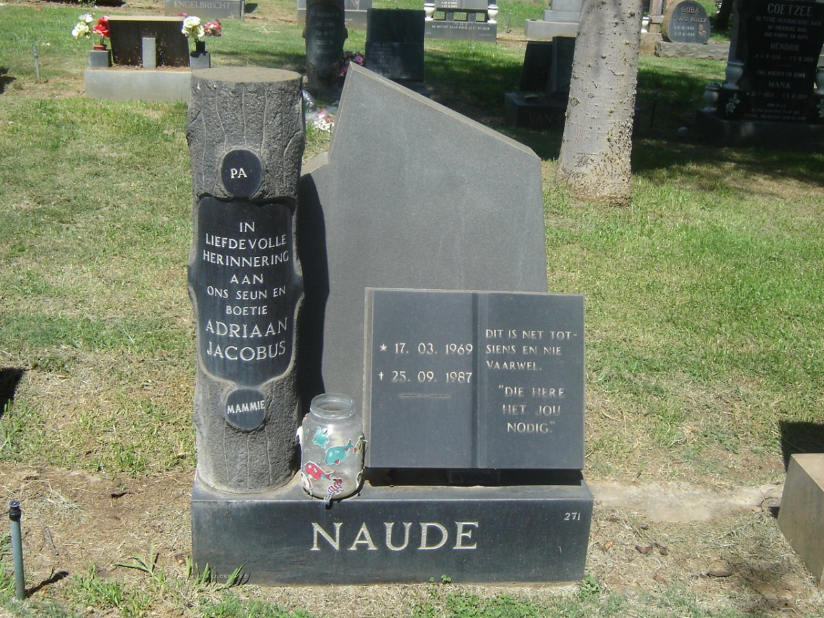 NAUDE Adriaan Jacobus 1969-1987