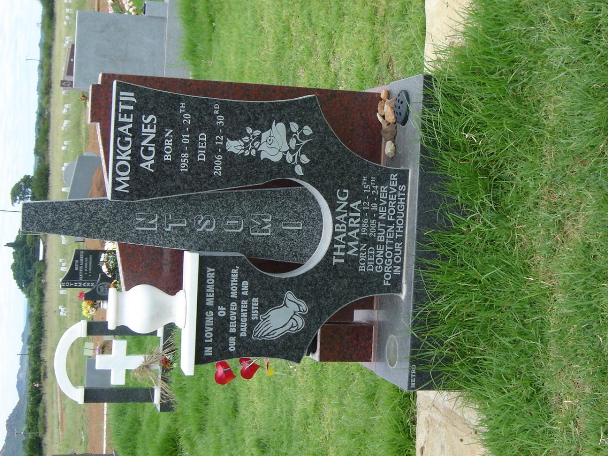 NTSOMI Thabang Maria 1986 2005 :: NTSOMI Mokgaetji Agnes 1958-2005