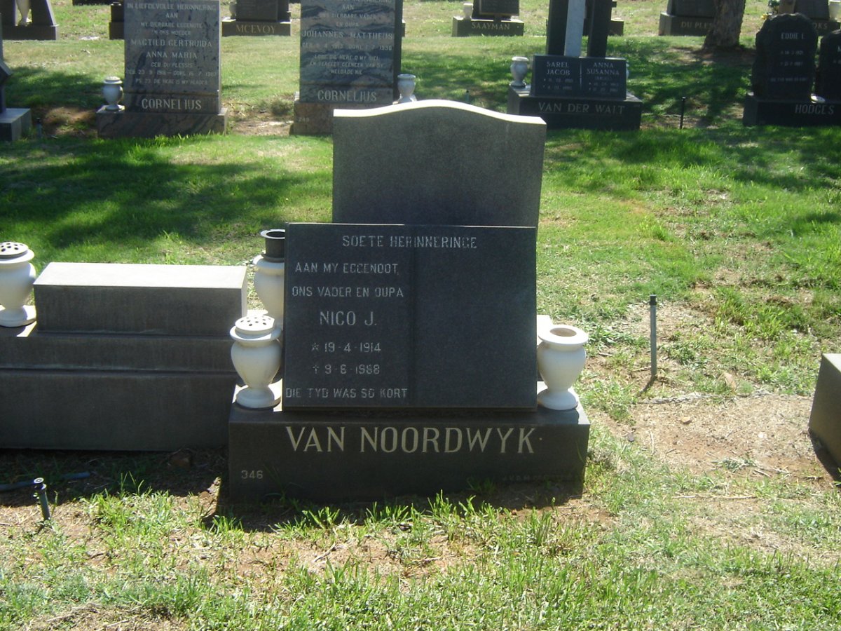 NOORDWYK Nico J., van 1914-1988