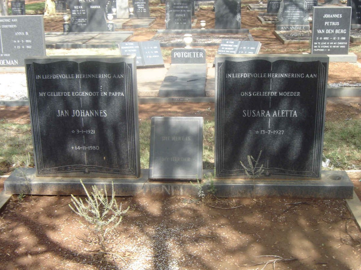 NEL Jan Johannes 1921-1980 & Susara Aletta 1927-