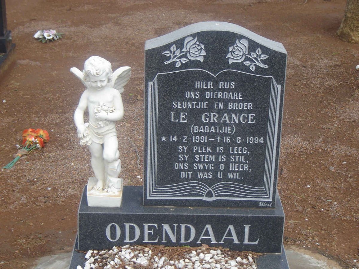 ODENDAAL Le Grange 1991-1994