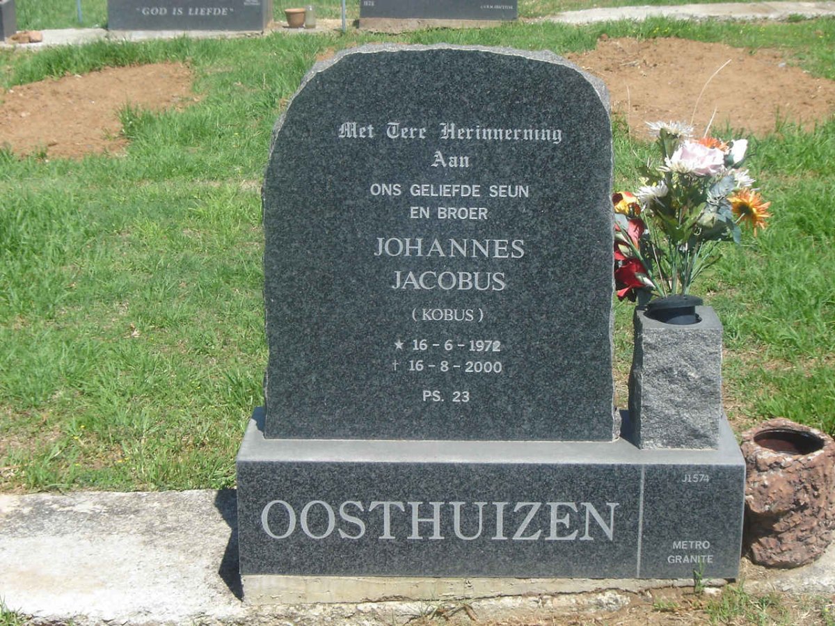 OOSTHUIZEN Johannes Jacobus 1972-2000