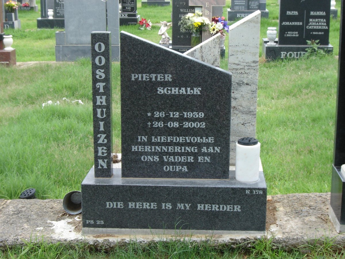 OOSTHUIZEN Pieter Schalk 1939-2002