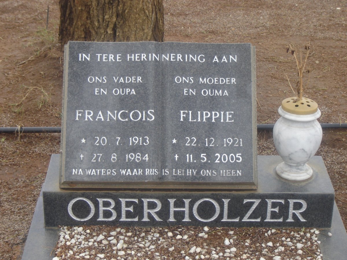 OBERHOLZER Francois 1913-1984 &amp; Flippie 1921-2005