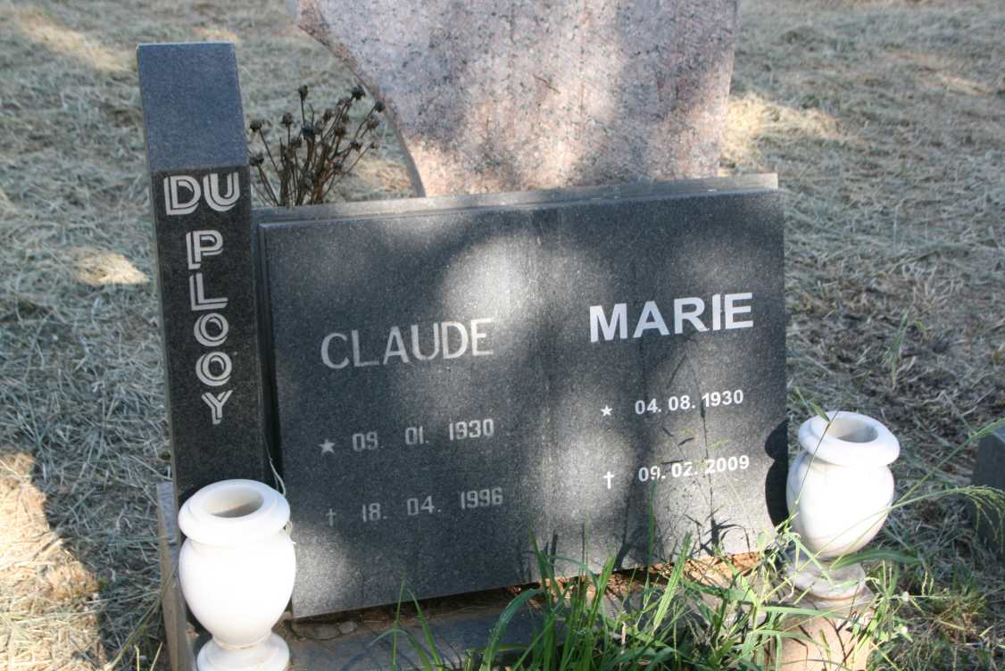 PLOOY Claude, du 1930-1996 & Marie 1930-2009