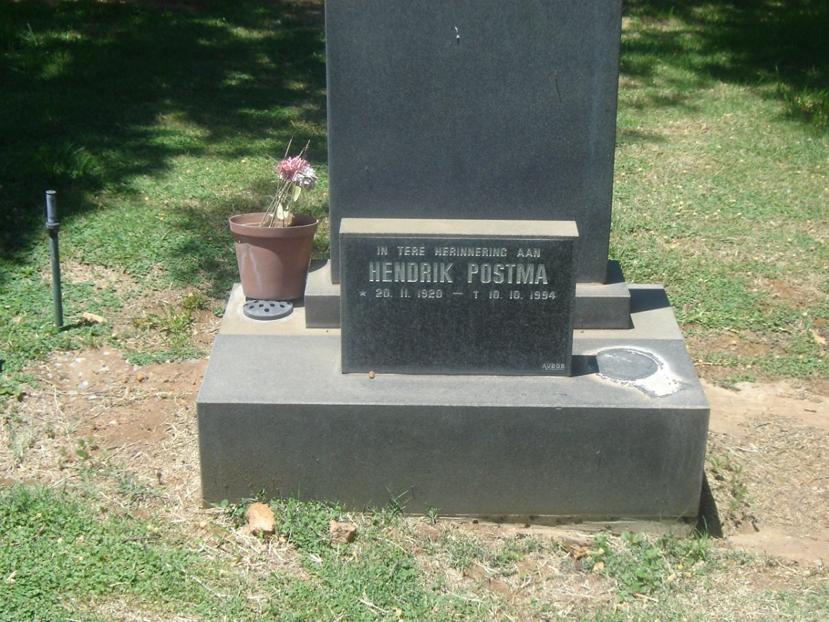 POSTMA Hendrik 1920-1994