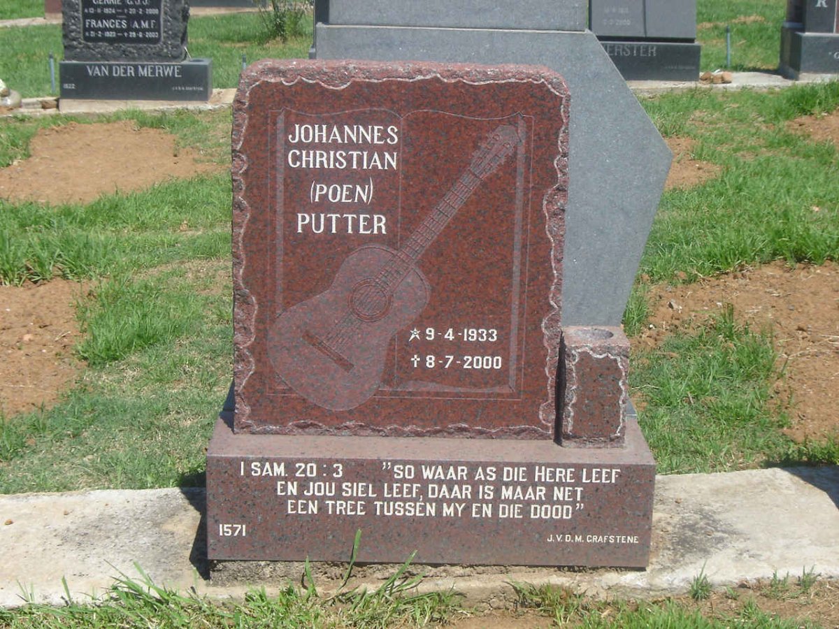 PUTTER Johannes Christiaan 1933-2000