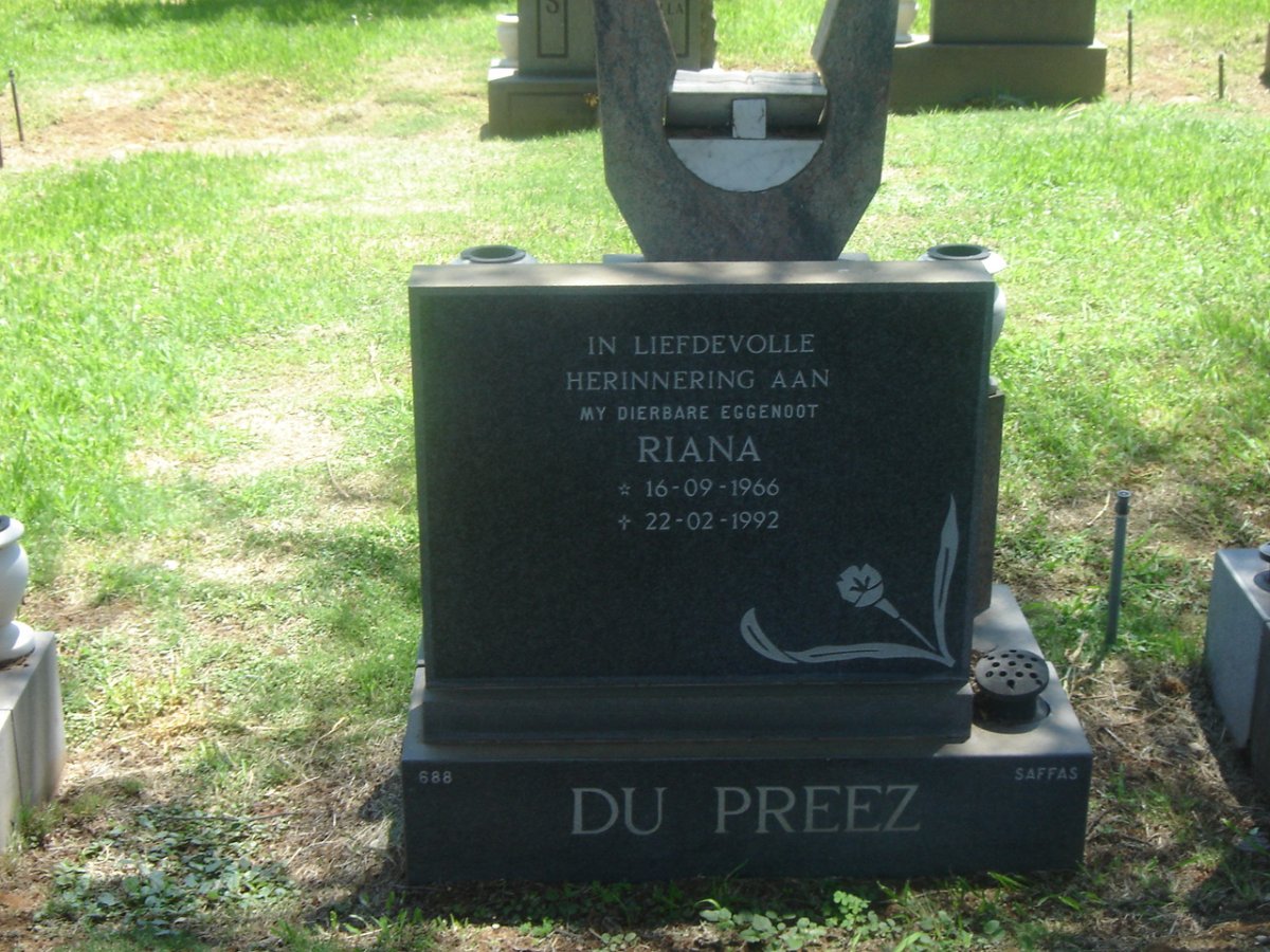 PREEZ Riana, du 1966-1992
