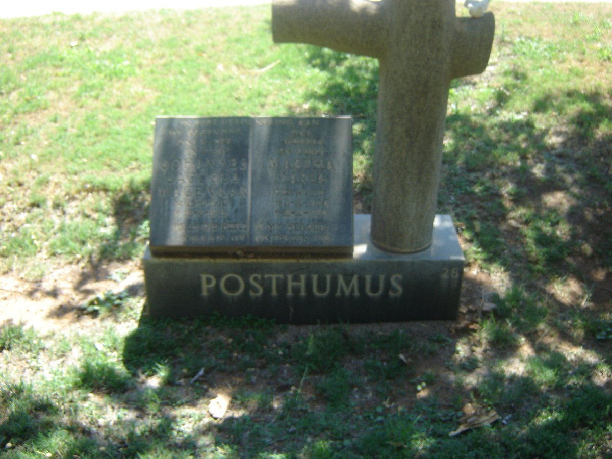 POSTHUMUS Johannes Jacobus Waenaar 1910-1985 &amp; Martha Maria ?? 190?-19??