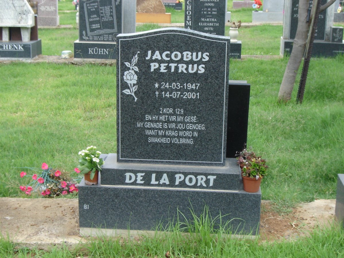 PORT Jacobus Petrus, de la 1947-2001