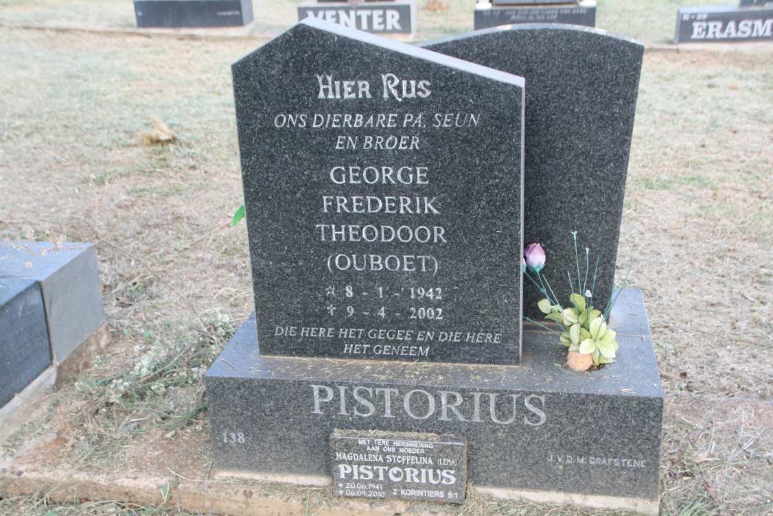 PISTORIUS George Frederik Theodoor 1942-2002 & Magdalena Stoffelina 1941-2010_1
