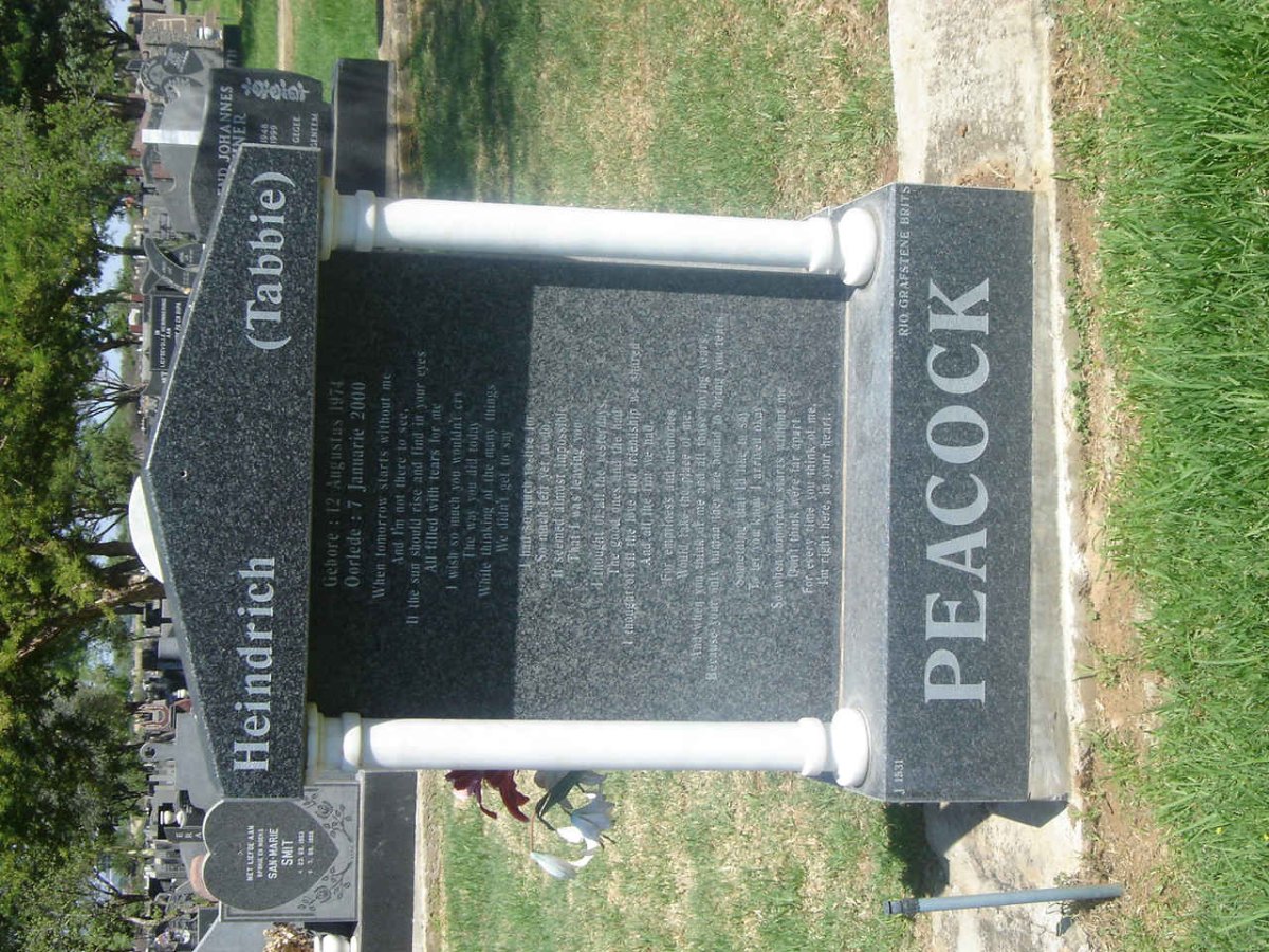 PEACOCK Heinrich 1974-2000