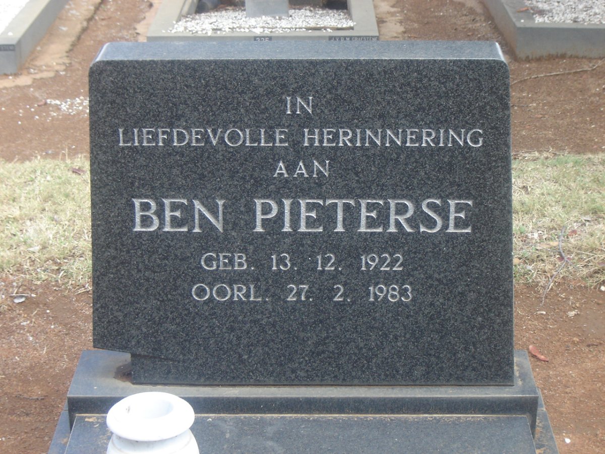 PIETERSE Ben 1922-1983