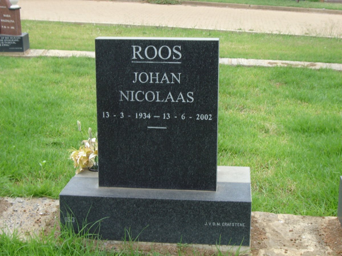 ROOS Johan Nicolaas 1934-2002