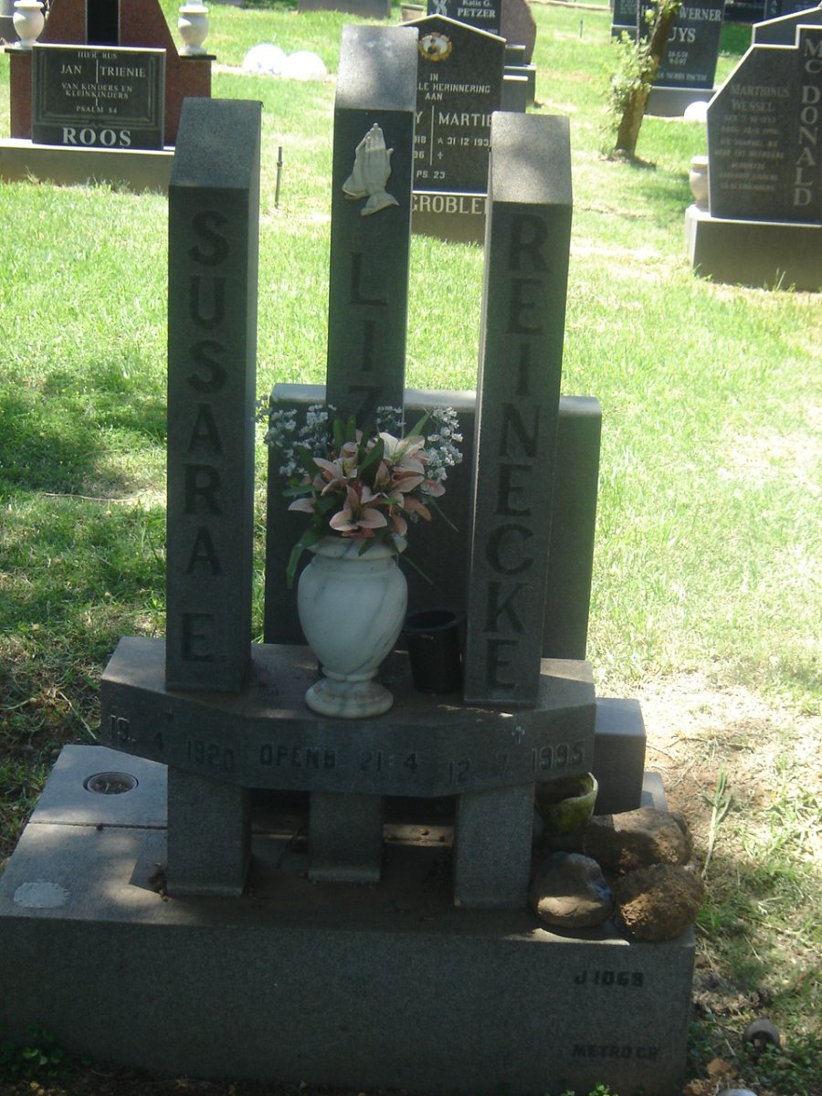 REINECKE Susara L. 1920-1995