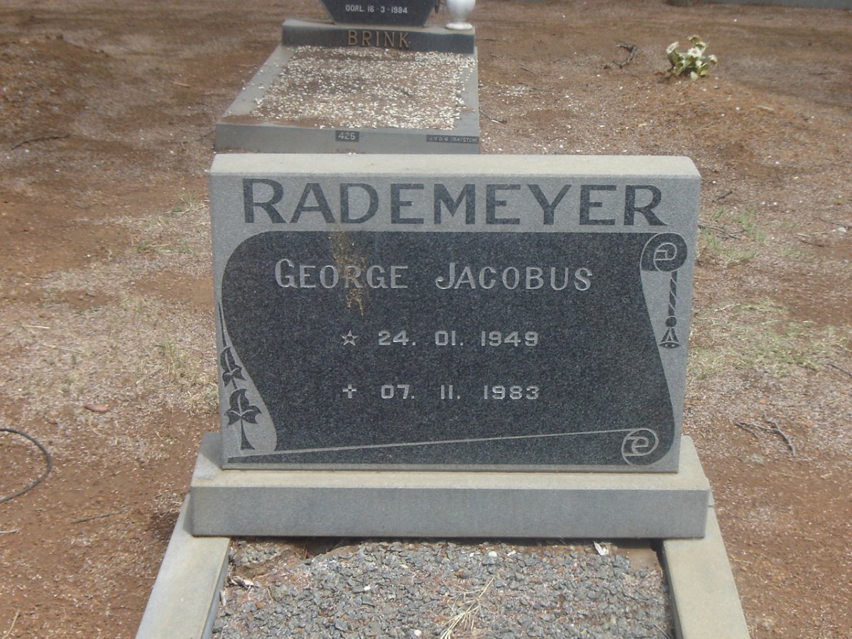 RADEMEYER George Jacobus 1949-1983