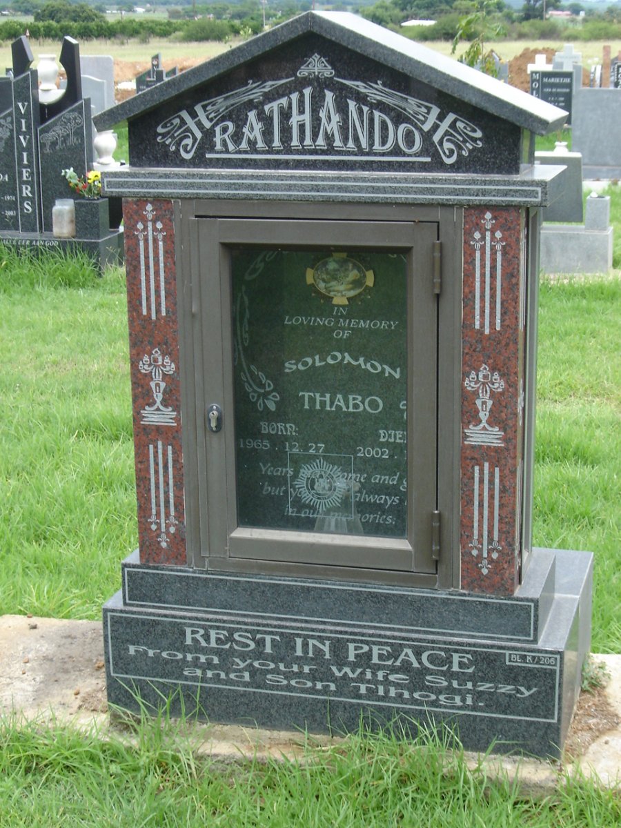 RATHANDO Solomon Thabo 1965-2002