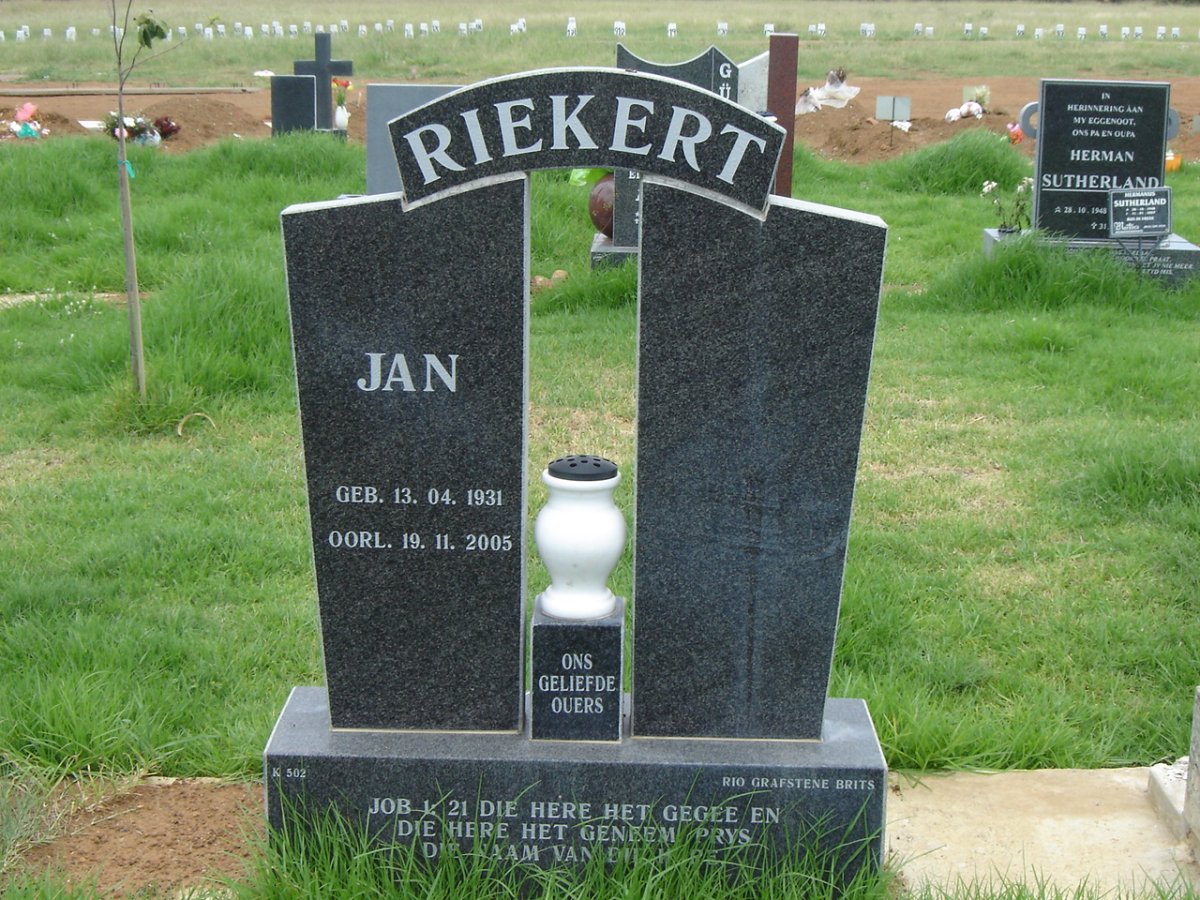 RIEKERT Jan 1931-2005