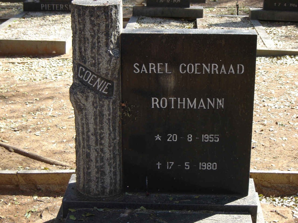 ROTHMANN Sarel Coenraad 1955-1980