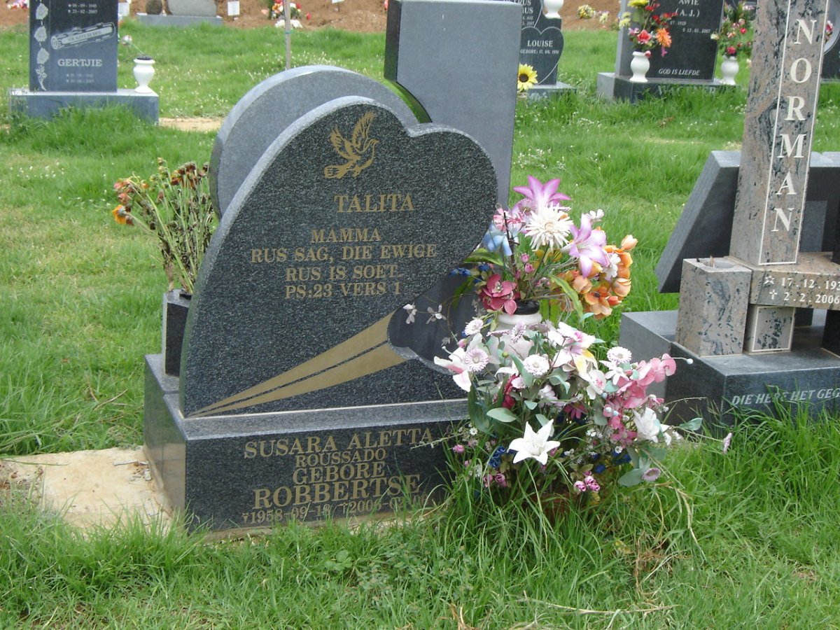 ROUSSADO Susara Aletta nee ROBBERTSE 1958-2006