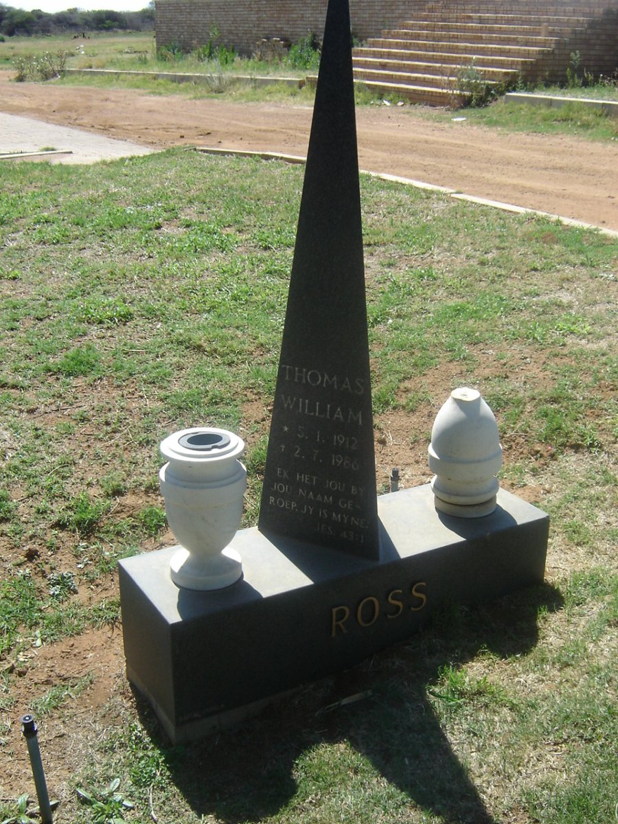 ROSS Thomas William 1912-1986