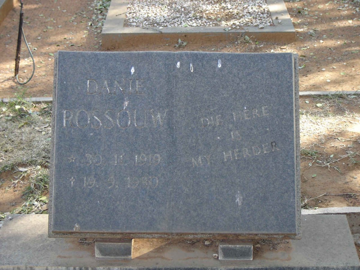 ROSSOUW Danie 1919-1980