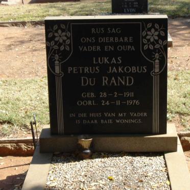 RAND Lukas Petrus Jakobus, du 1911-1976