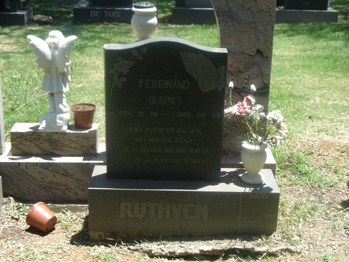 RUTHVEN Ferdinand 1966-1993