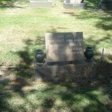 RAS Marthinus Nicolaas 1920-1987 &amp; Anna Maria Cornelia 1920-1993