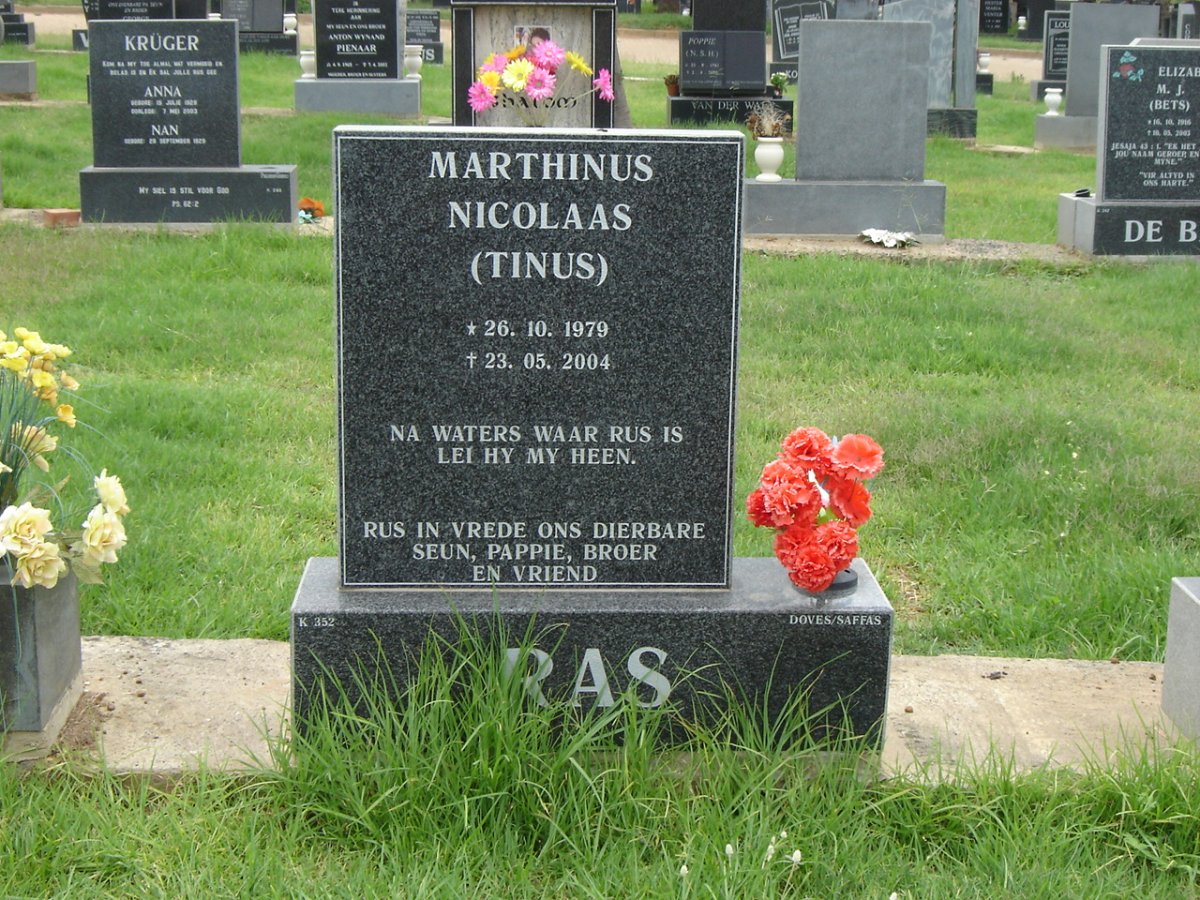 RAS  Marthinus Nicolaas 1979-2004