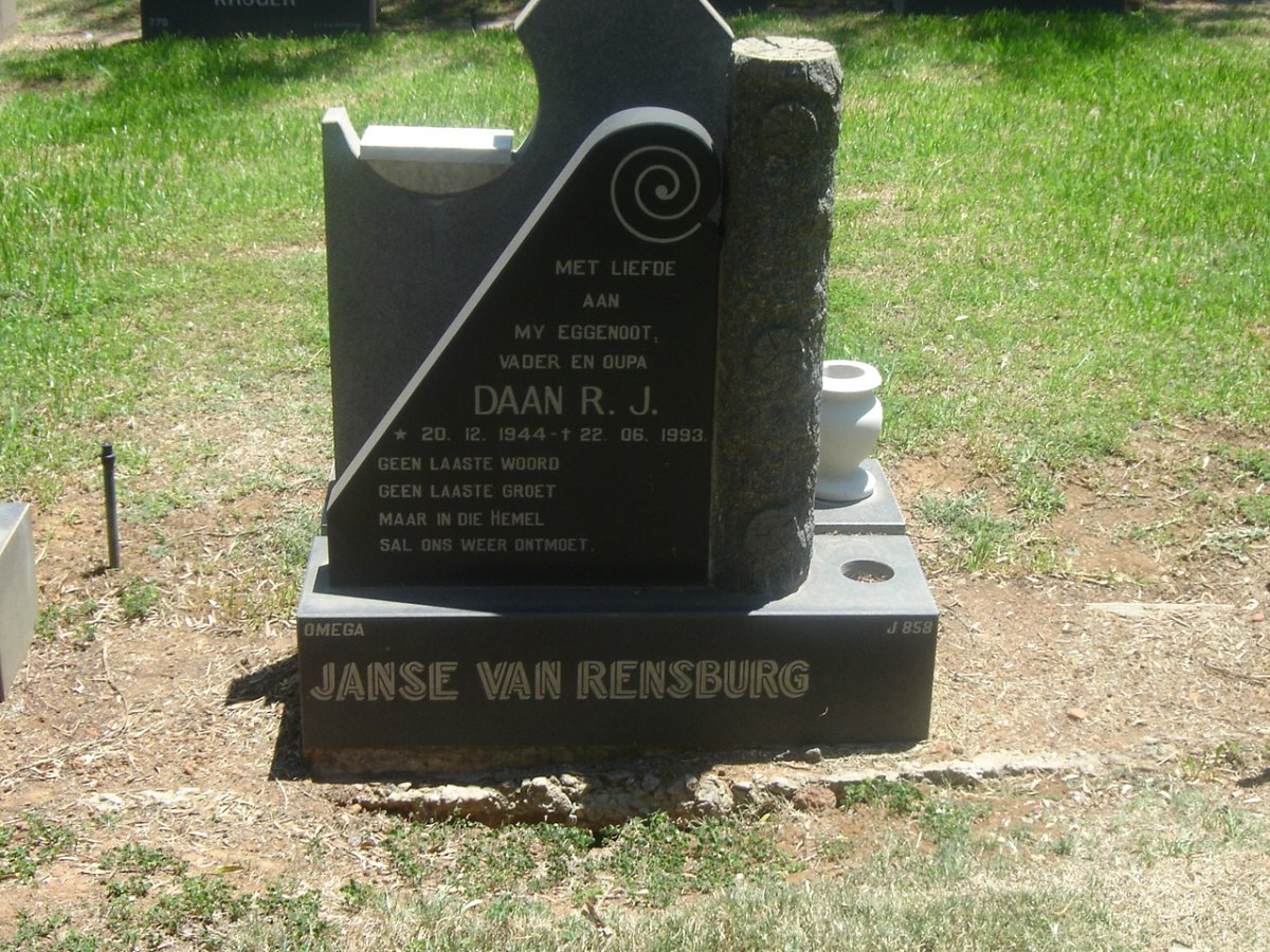 RENSBURG Daan R.J., Janse van 1944-4993