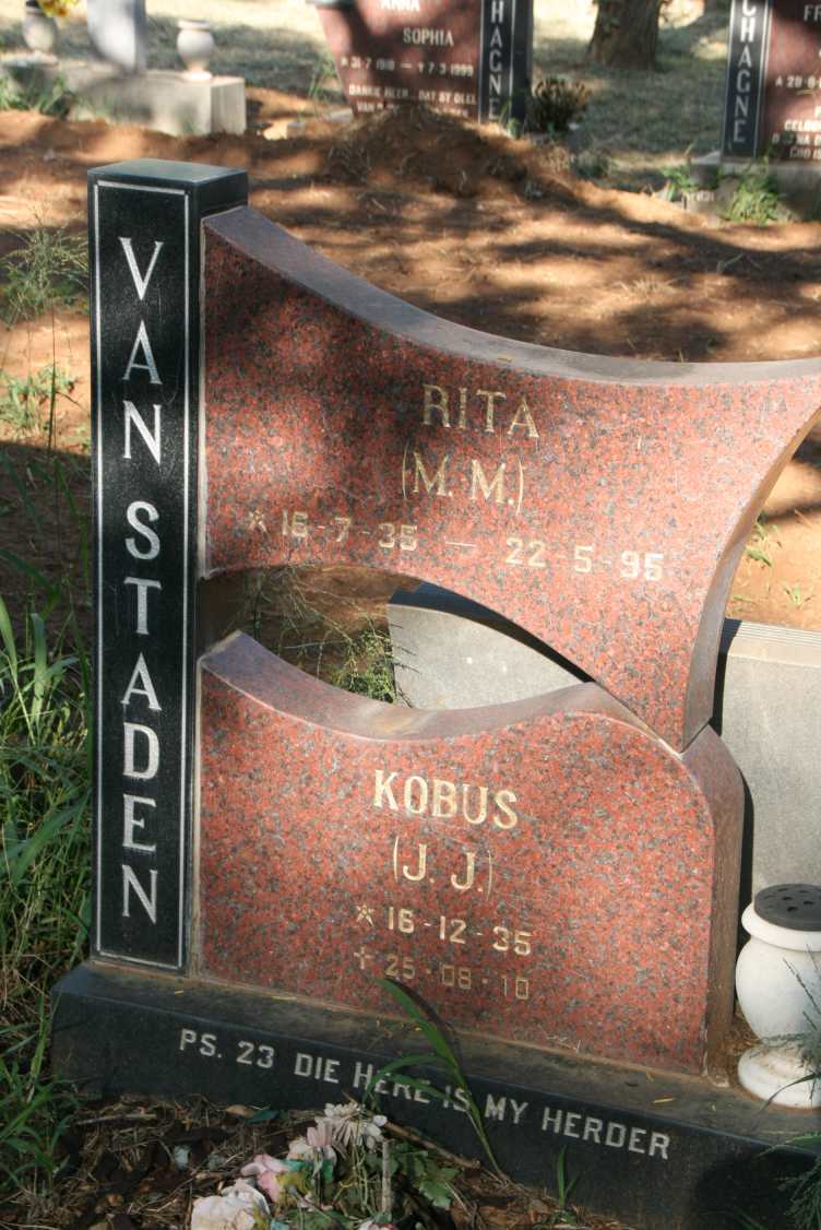 STADEN J.J., van 1935-2010 & M.M. 1935-1995