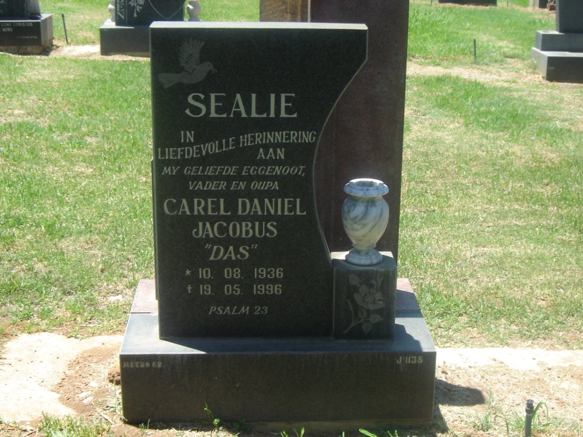 SEALE Carel Daniel Jacobus 1936-1996