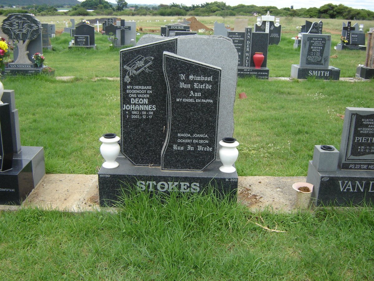 STOKES Deon Johannes 1963-2003