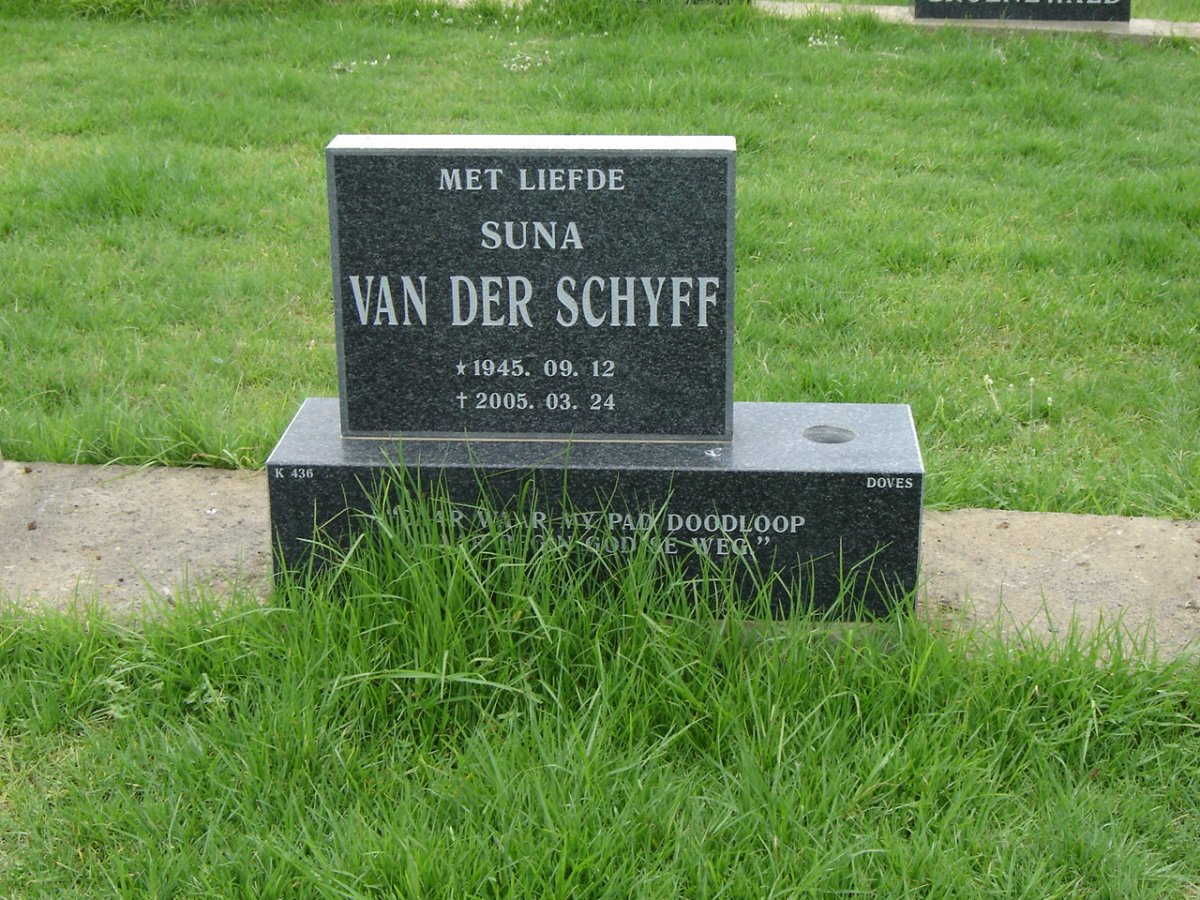 SCHYFF Suna, van der 1945-2005