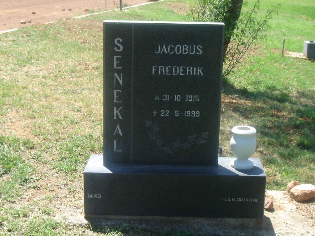 SENEKAL Jacobus Frederik 1915-1999