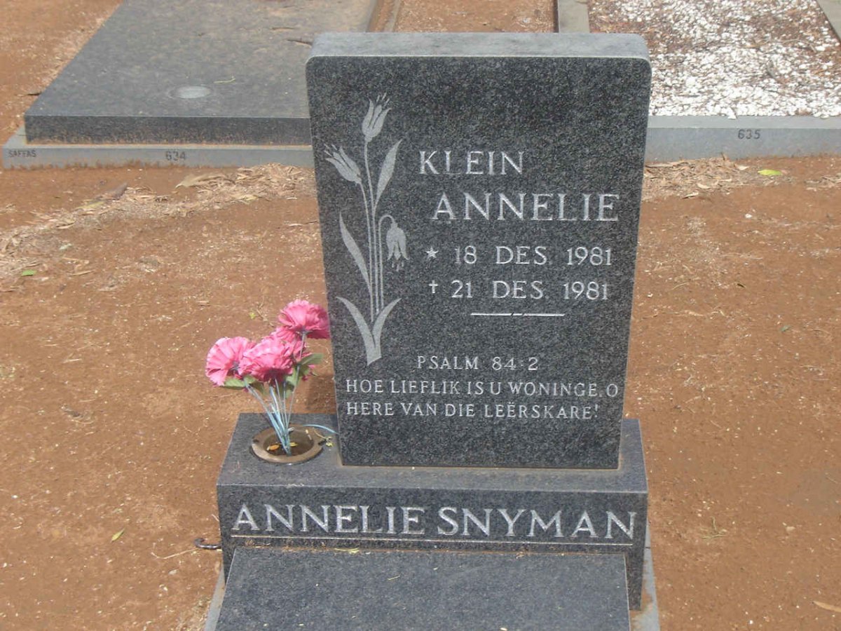 SNYMAN Annelie 1981-1981
