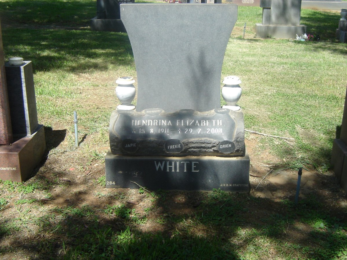 SHITE Hendrina Elizabeth 1911-200?