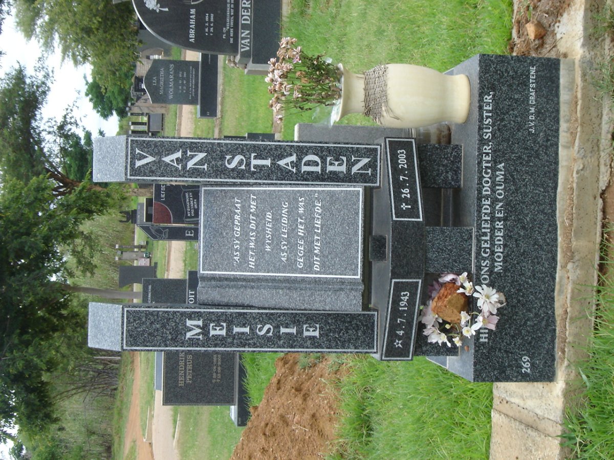 STADEN Meisie, van 1943-2003