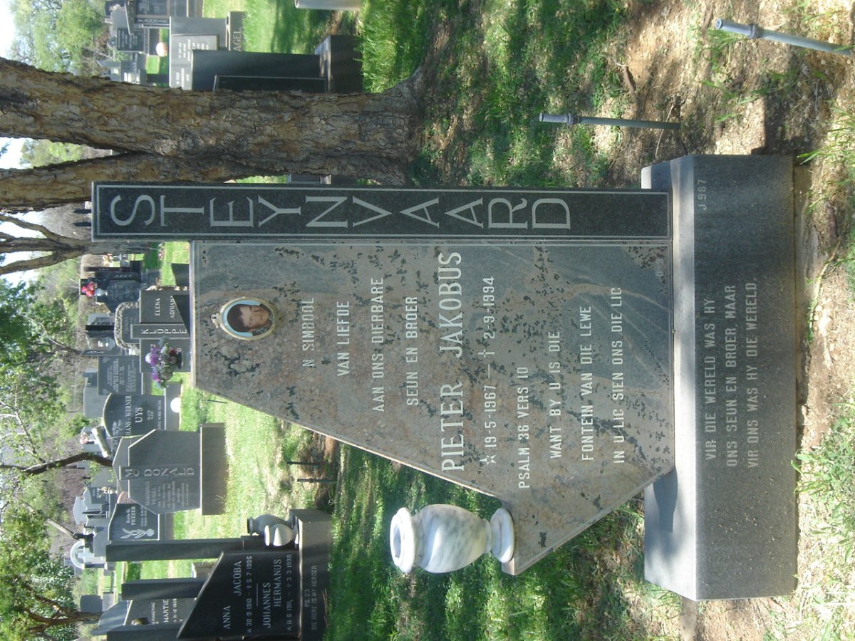 STEYNVAARD Pieter Jakobus 1967-1994