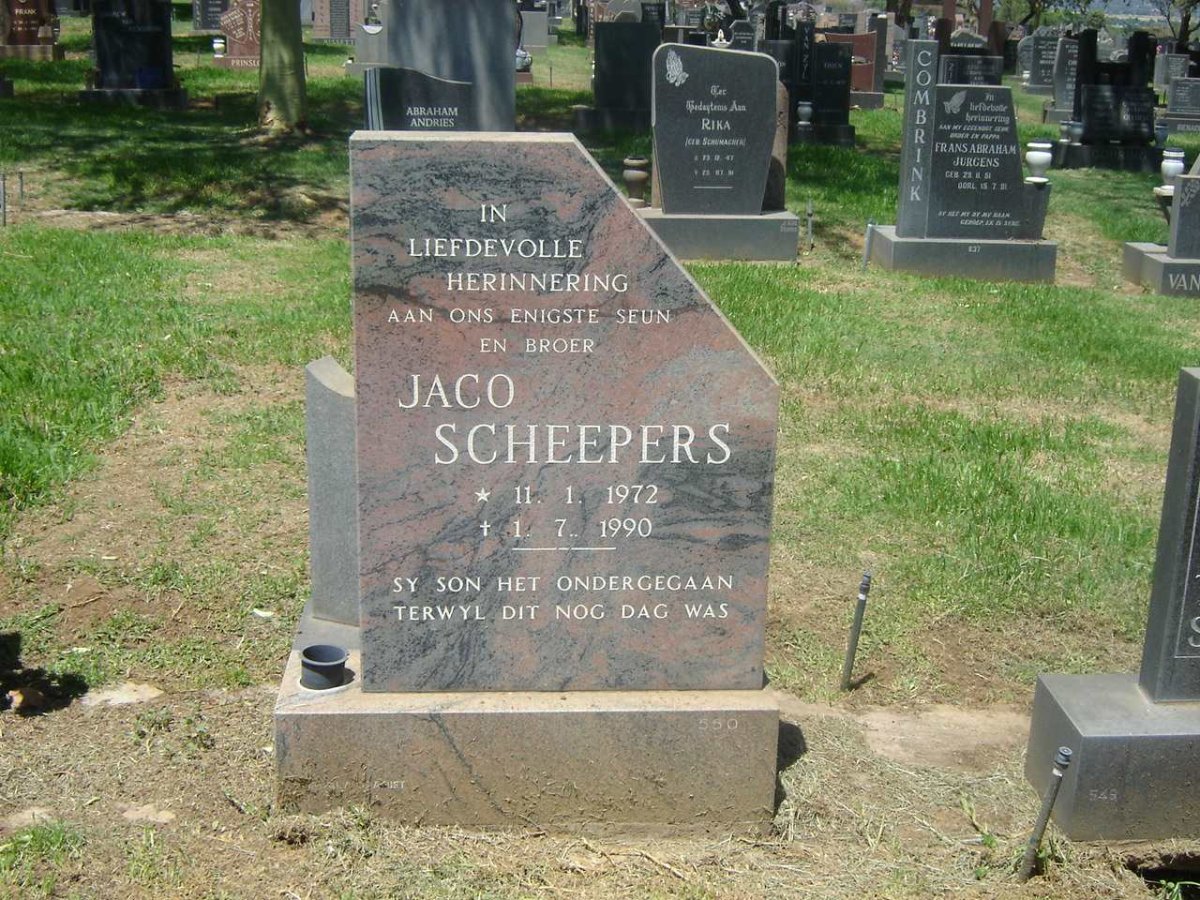 SCHEEPERS Jaco 1972-1990