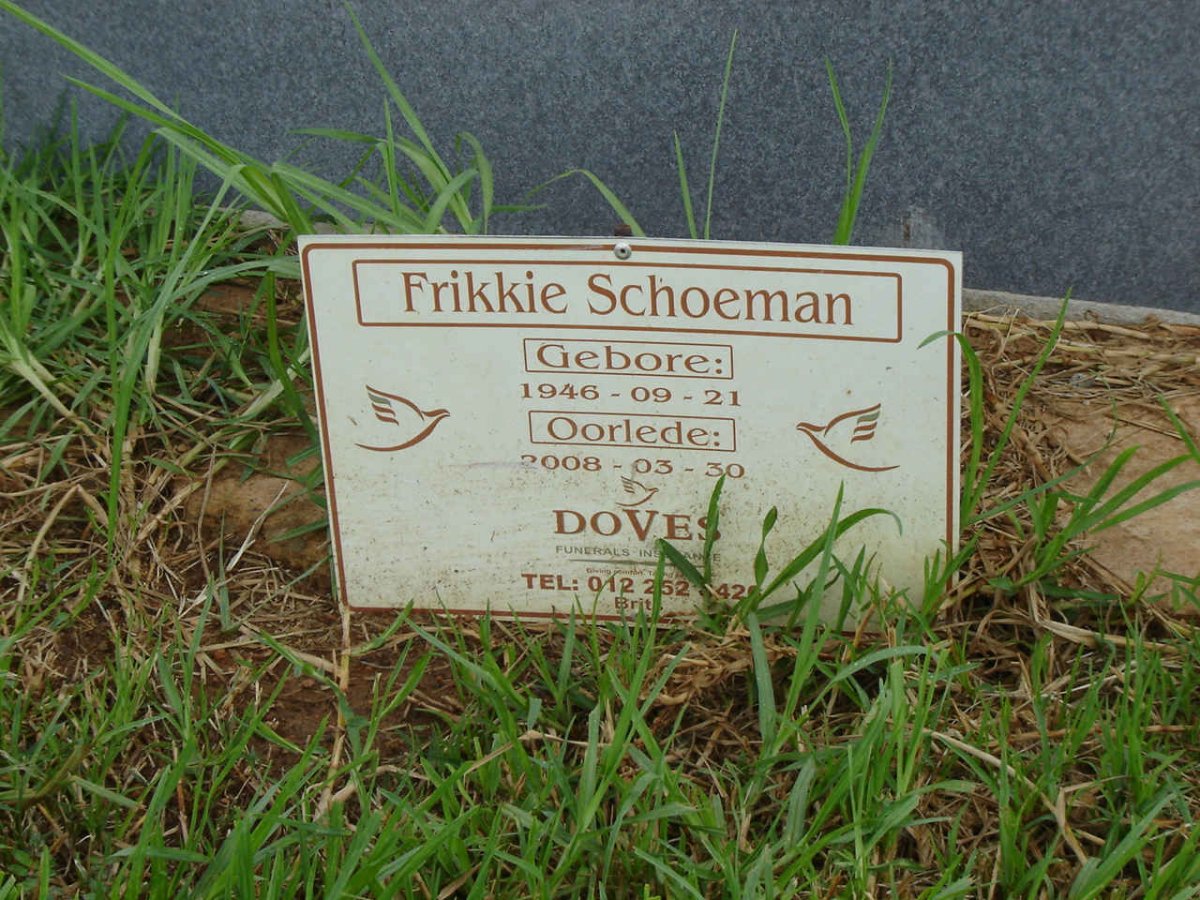 SCHOEMAN Frikkie 1946-2008