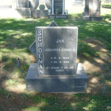 SCHOEMAN Johannes Cornelis 1924-1995
