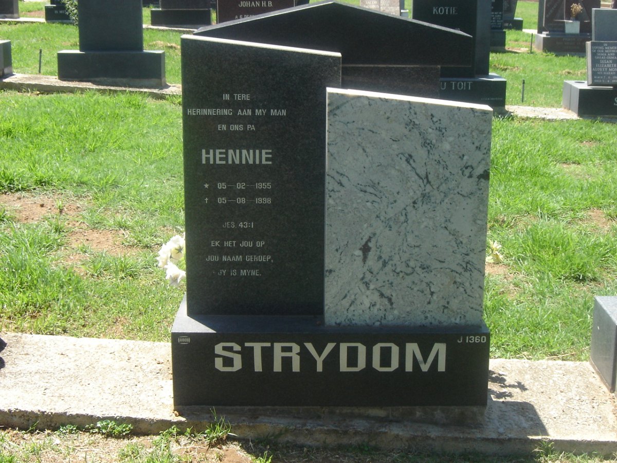 STRYDOM Hennie 1955-1998
