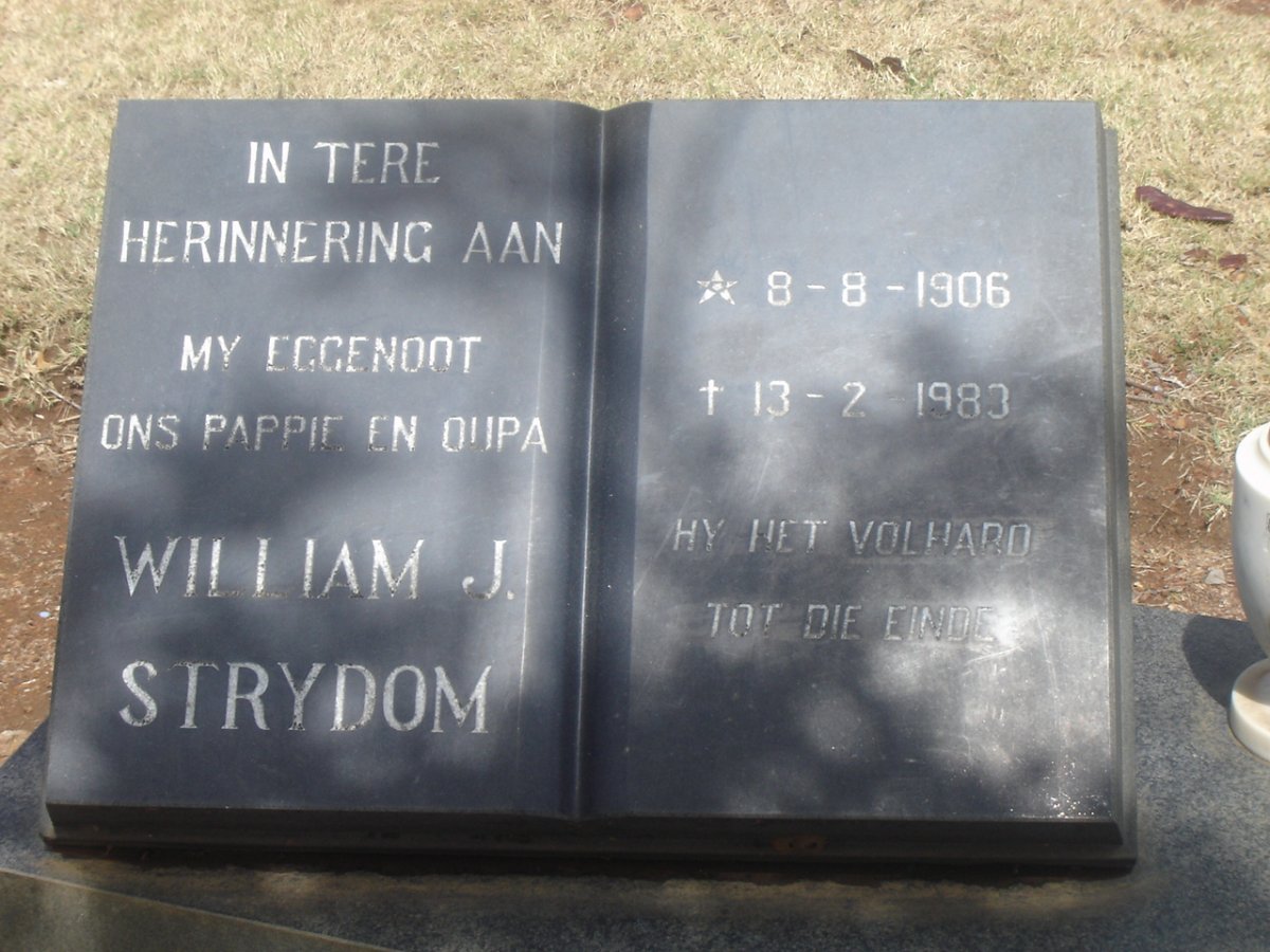 STRYDOM William J. 1906-1983